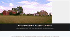 Desktop Screenshot of hillsdalehistoricalsociety.org