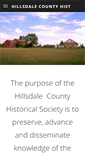 Mobile Screenshot of hillsdalehistoricalsociety.org