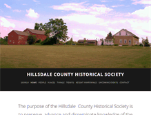 Tablet Screenshot of hillsdalehistoricalsociety.org